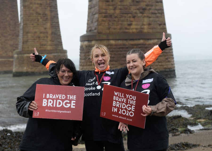 Jeanie fundraiser forth bridge abseil