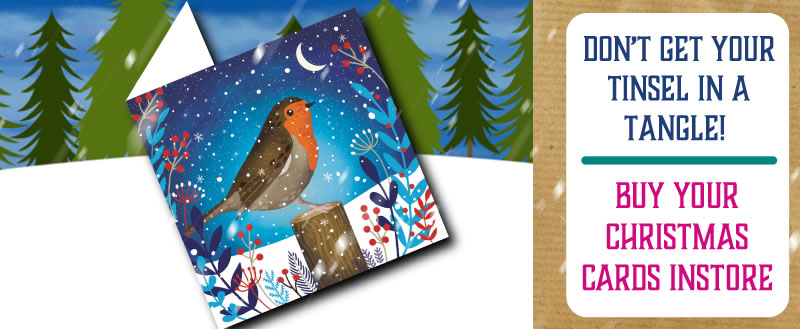 Buy your Christmas cards in store