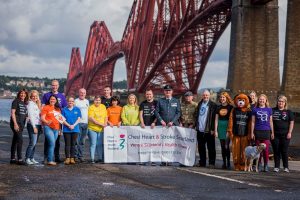 Abseil charity group photo