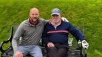 Colin Critchley with his dad, Graeme