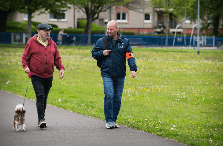 stroke survivor william walking group